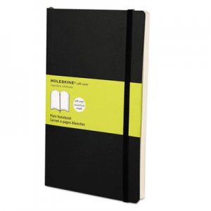 Moleskine Classic Softcover Notebook, Plain, 8 1/4 x 5, Black Cover, 192 Sheets HBGMSL17 9788883707209