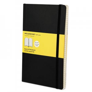 Moleskine Classic Softcover Notebook, Squared, 8 1/4 x 5, Black Cover, 192 Sheets HBGMSL15 9788883707186