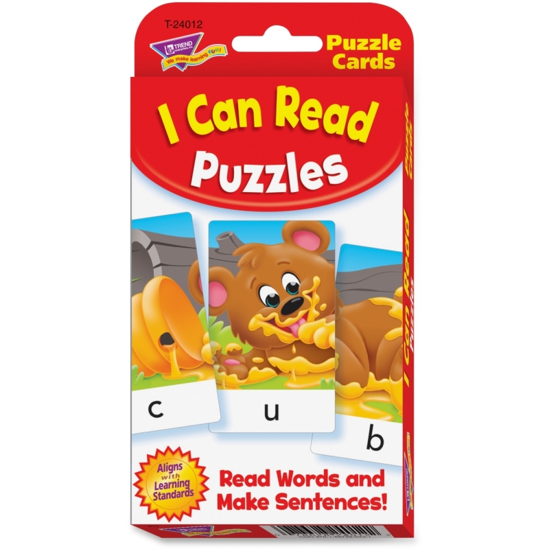 Trend I Can Read Puzzles Challenge Cards 24012 TEP24012