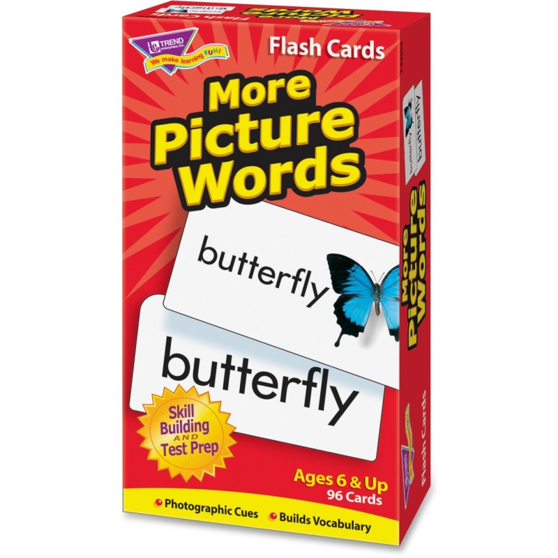 Trend More Picture Words Skill Drill Flash Cards 53005 TEP53005