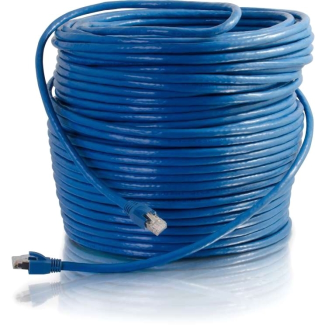 C2G 75ft Cat6 Snagless Solid Shielded Ethernet Network Patch Cable - Blue 43168