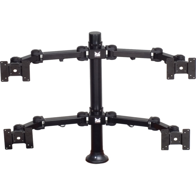 Premier Mounts 2 Dual Display Arms on 28" Tube with Grommet Base MM-AH284