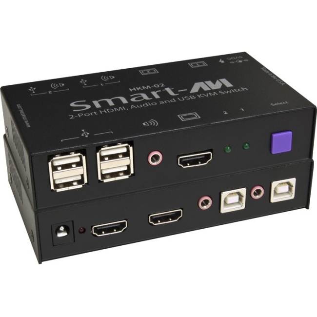 SmartAVI 2X1 KVM HDMI, USB, Audio switch HKM-02S
