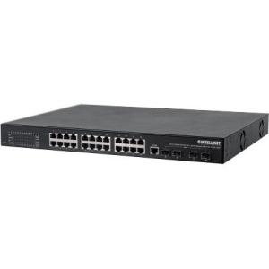 Intellinet 24-Port Gigabit Ethernet PoE+ Layer2+ Managed Switch with 10 GbE Uplink 561105
