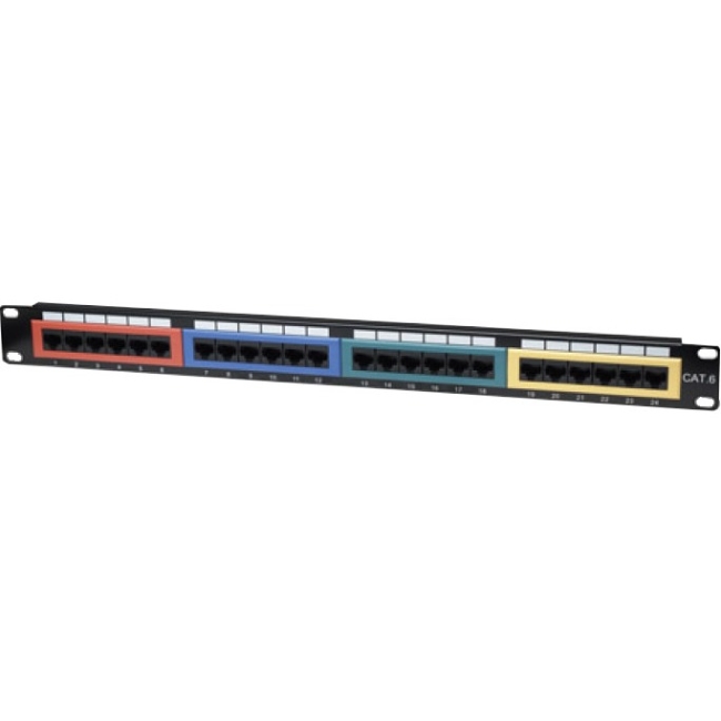 Intellinet Cat6 Color-Coded Patch Panel 513692