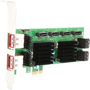 SYBA Multimedia 8-Port SATA III and eSATA 6G PCI-E 2.0 x1 Card SD-PEX40105