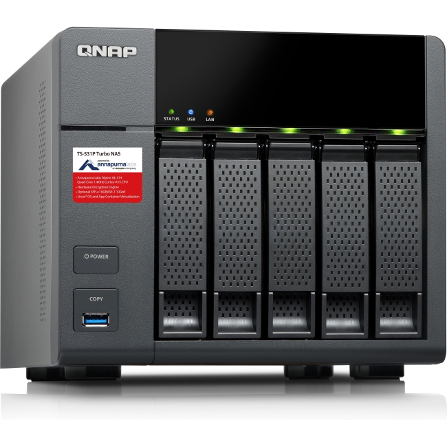 QNAP Turbo NAS NAS Server TS-531P-8G-US TS-531P