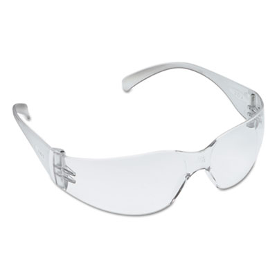 3M Virtua Protective Eyewear, Clear Frame, Clear Hard-Coat Lens, 20/Carton MMM113260000020 247-11326-00000-20