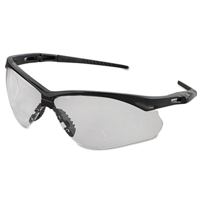 Jackson Safety V60 Nemesis Rx Reader Safety Glasses, Black Frame, Clear Lens KCC28624 28624