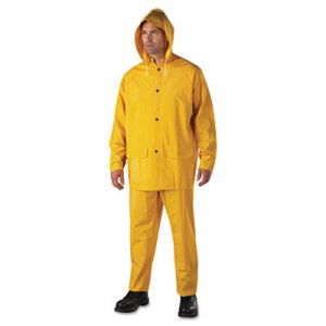 Anchor Brand Rainsuit, PVC/Polyester, Yellow, X-Large ANR9000XL 4035/XL