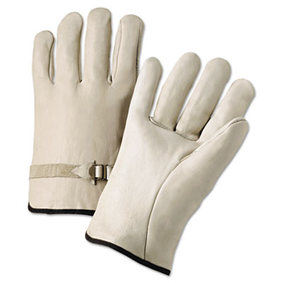 Anchor Brand 4000 Series Leather Driver Gloves, Natural, Large, 12 Pairs ANR4100L 101-4100L