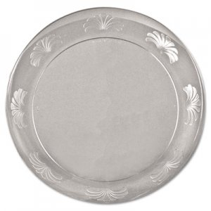 WNA Designerware Plastic Plates, 7 1/2 Inches, Clear, Round, 10/Pack WNADWP75180 WNA DWP75180