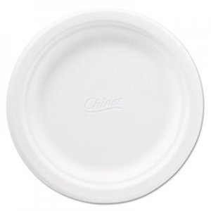 Chinet Classic Paper Plates, 6 3/4 Inches, White, Round, 125/Pack HUH21226CT 21226