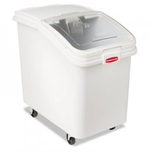 Rubbermaid Commercial ProSave Mobile Ingredient Bin, 30.86gal, 18w x 29 3/4d x 28h, White RCP360388WHI FG360388WHT