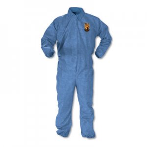 KleenGuard A60 Elastic-Cuff, Ankle & Back Coveralls, Blue, X-Large, 24/Case KCC45004 KCC 45004