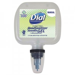 Dial Professional Antibacterial Gel Hand Sanitizer, 1.2 L Refill, Fragrance-Free DIA13424EA 17000134246