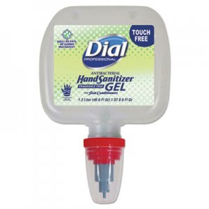 Dial Professional Duo Touch-Free Gel Hand Sanitizer Refill, 1.2 L, Fragrance-Free DIA13412EA 17000134123