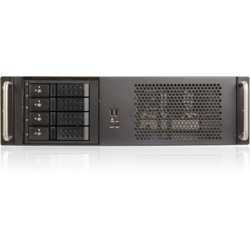 iStarUSA 3U Compact Rackmount Chassis compatible with PS2 Power Supply D-314-MATX