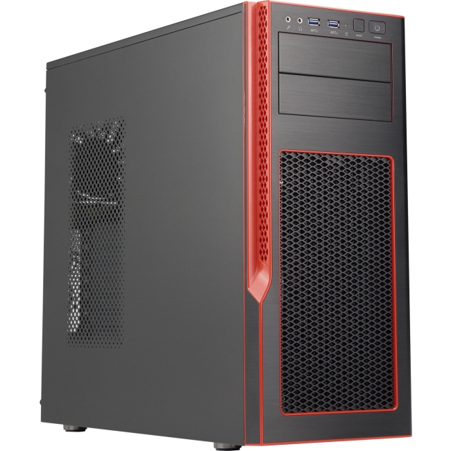 Supermicro Mid-Tower Chassis (Black / Red) CSE-GS5B-000R