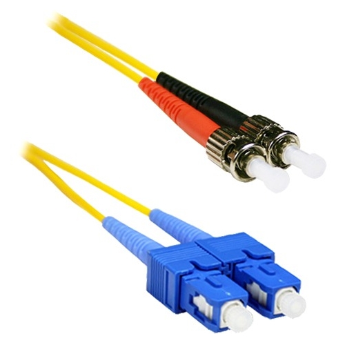 ENET SC to ST SM Duplex Fiber Cable SCST-SM-9M-ENC