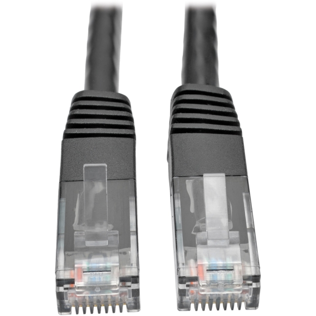 Tripp Lite Cat6 Gigabit Molded Patch Cable (RJ45 M/M), Black, 5 ft N200-005-BK