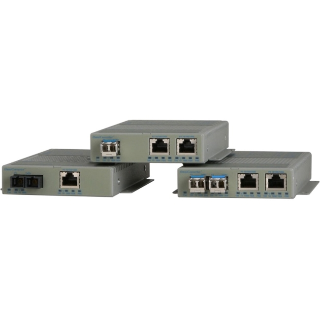 Omnitron 10/100/1000 Media Converter with Power over Ethernet 9439-1-29Z 9439-1-x