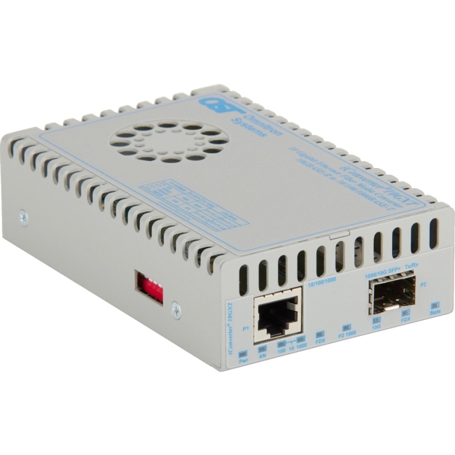 Omnitron iConverter 10GXT SFP+ Tabletop Standalone US AC Powered 8580-0-A 8580-0-x