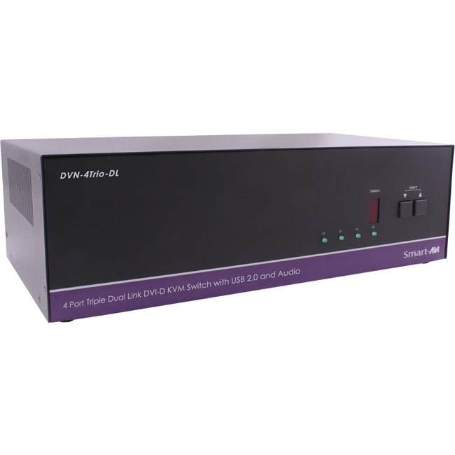 SmartAVI DVN-4Trio-DL Dual-Link, 4x3 DVI-D, USB 2.0, Audio Switch DVN-4TRIO-DLS DVN-4TRIO-DL