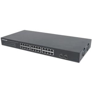 Intellinet 24-Port Gigabit Ethernet Switch with 2 SFP Ports 561044