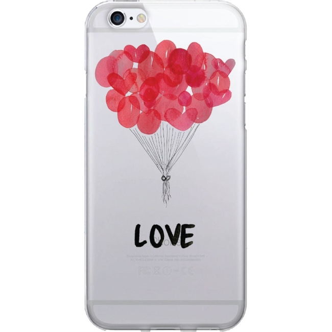 OTM Artist Prints Clear Phone Case, Balloon Love IP6V1CLRART0133
