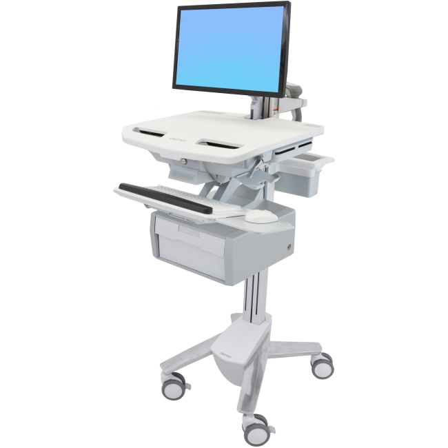 Ergotron StyleView Cart with LCD Arm, 1 Tall Drawer (1x1) SV43-12B0-0