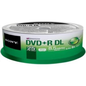 Sony 8x 8.5GB DVD Recordable Media 25DPR85SP/US