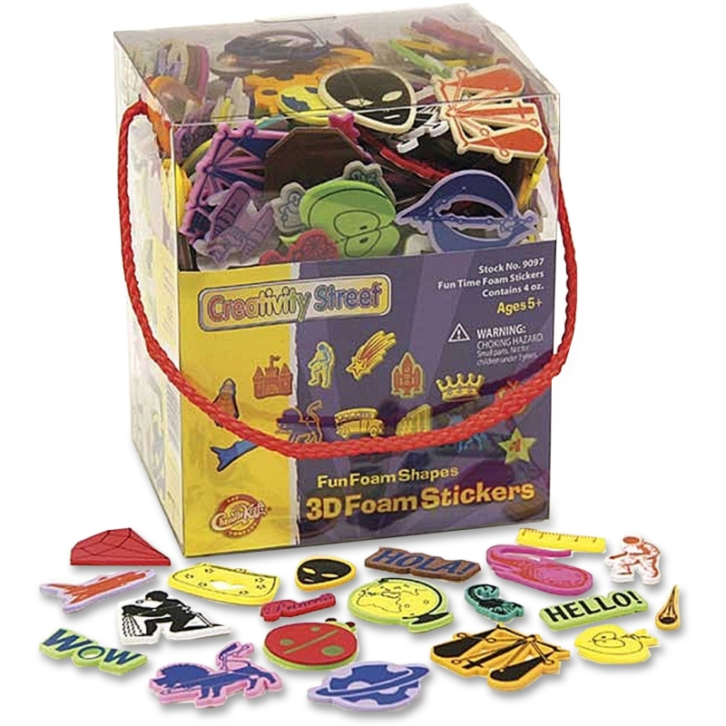 WonderFoam Fun Foam Shapes 3D Foam Stickers 9097 CKC9097