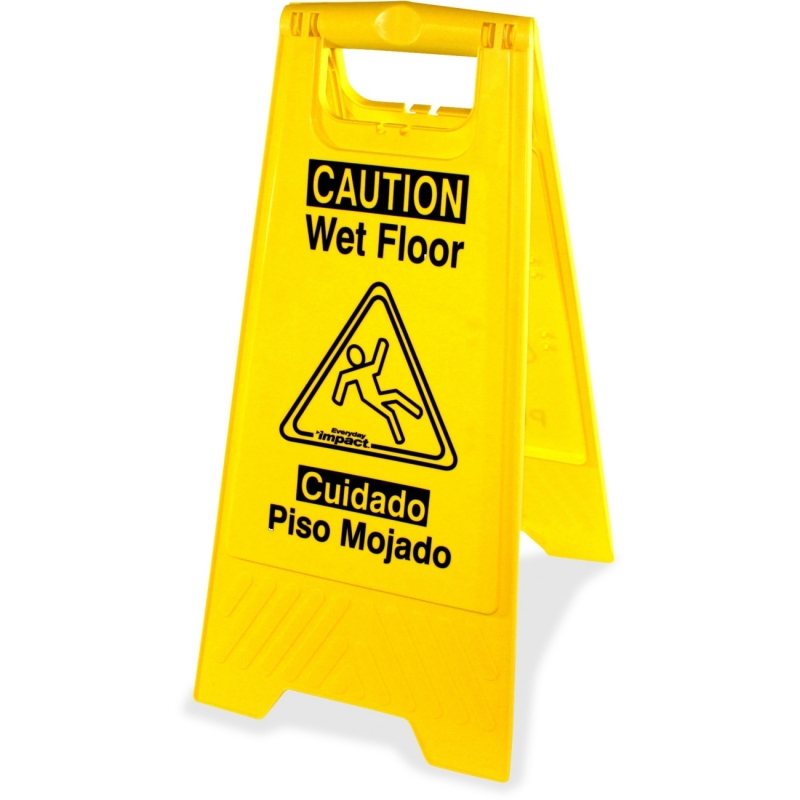 Genuine Joe Universal Graphic Wet Floor Sign 85117CT GJO85117CT