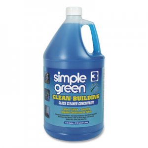 Simple Green Clean Building Glass Cleaner Concentrate, Unscented, 1gal Bottle SMP11301 43318113017