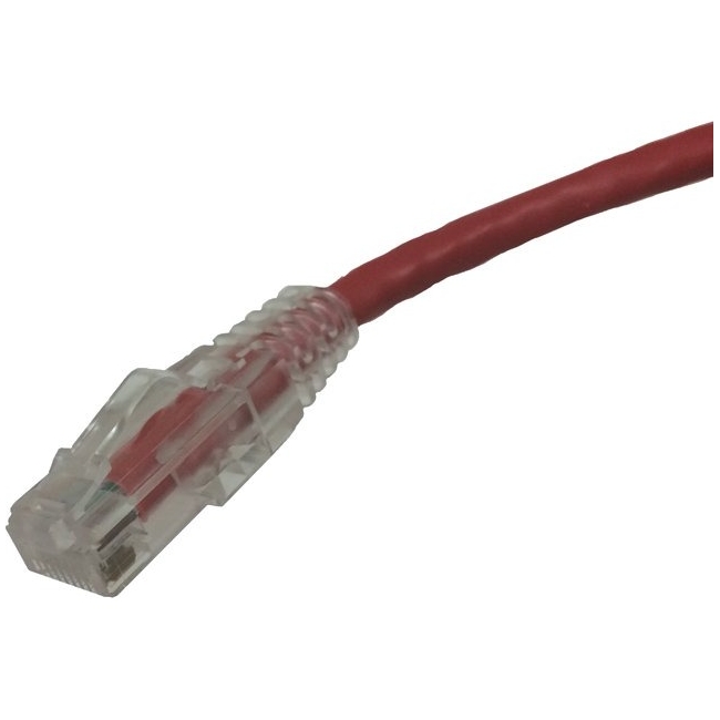 Weltron CAT6A Booted Patch Cord - 25FT RED 90-C6AB-25RD