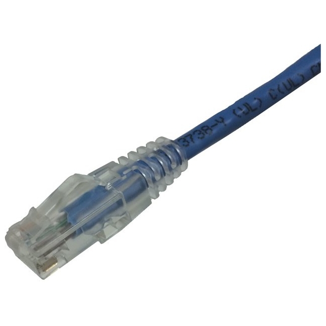 Weltron CAT6A Booted Patch Cord - 25FT BLUE 90-C6AB-25BL