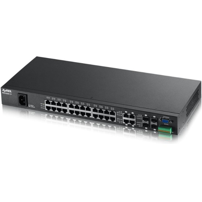 ZyXEL 24-Port FE L2 Switch with Four GbE Combo Ports MES3500-24FDC MES3500-24F