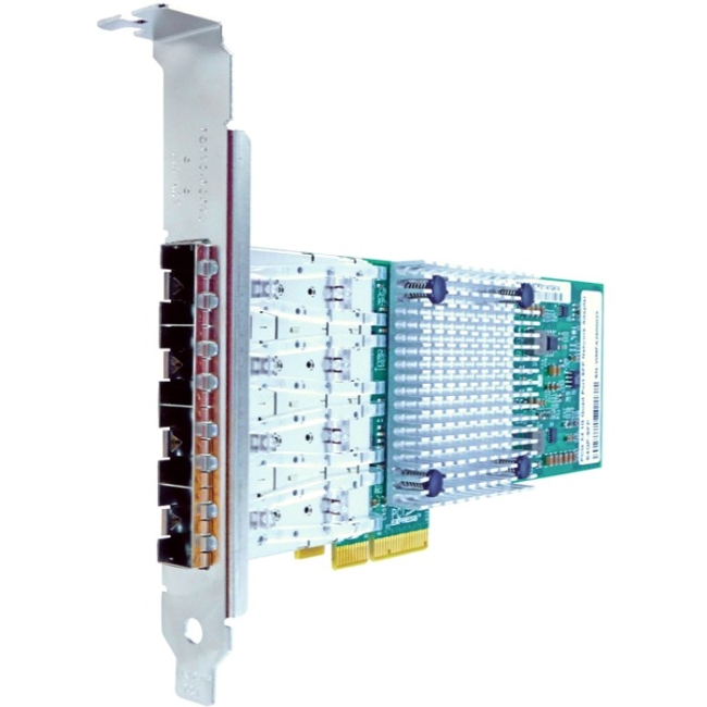 Axiom PCIe x4 1Gbs Quad Port Fiber Network Adapter PCIE-4SFP-AX
