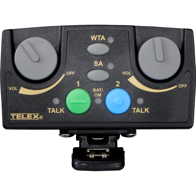 Telex Narrow Band UHF Two-Channel Binaural Wireless Synthesized Portable Beltpack TR-82N-F3R TR-82N