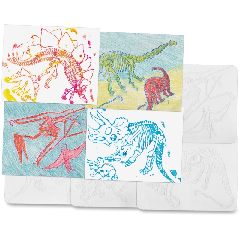 Roylco Dinosaur Shape Rubbing Plates R5823