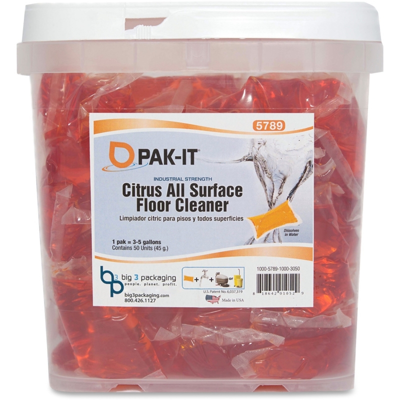 Big 3 Packaging PAK-IT Citrus All-Purpose Floor Cleaner 5789504
