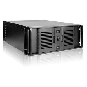iStarUSA 4U Compact Stylish Rackmount Chassis with 500W Redundant Power Supply D-407P-500R8PD8