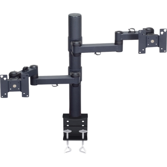 Premier Mounts Articulating Arm for Two Displays on 28 in. Tube with Clamp Base MM-AC282