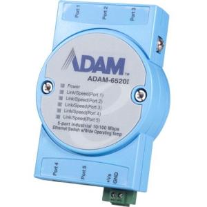 Advantech 5-port Industrial 10/100 Mbps Ethernet Switch w/ Wide Operating Temperature ADAM-6520I