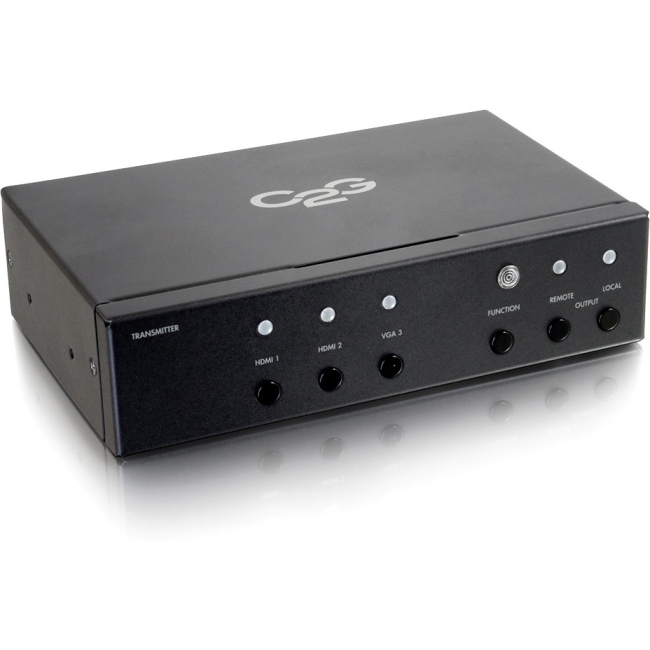 C2G HDMI and VGA + Stereo Audio HDBaseT over Cat5 Extender Transmitter - Black 29308