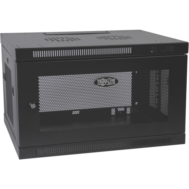 Tripp Lite SmartRack 6U Low-Profile Switch-Depth-Plus Wall-Mount Rack Enclosure Cabinet SRW6UDP