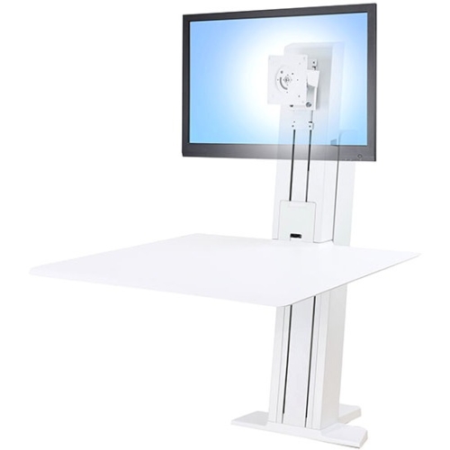 Ergotron WorkFit-SR, 1 Monitor, Sit-Stand Desktop Workstation (White) 33-415-062