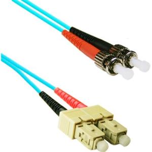 ENET SC to ST 10Gb Duplex Fiber Cable SCST-10G-2M-ENC