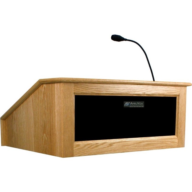 AmpliVox Victoria Tabletop Lectern with Sound System SS3025-CH SS3025